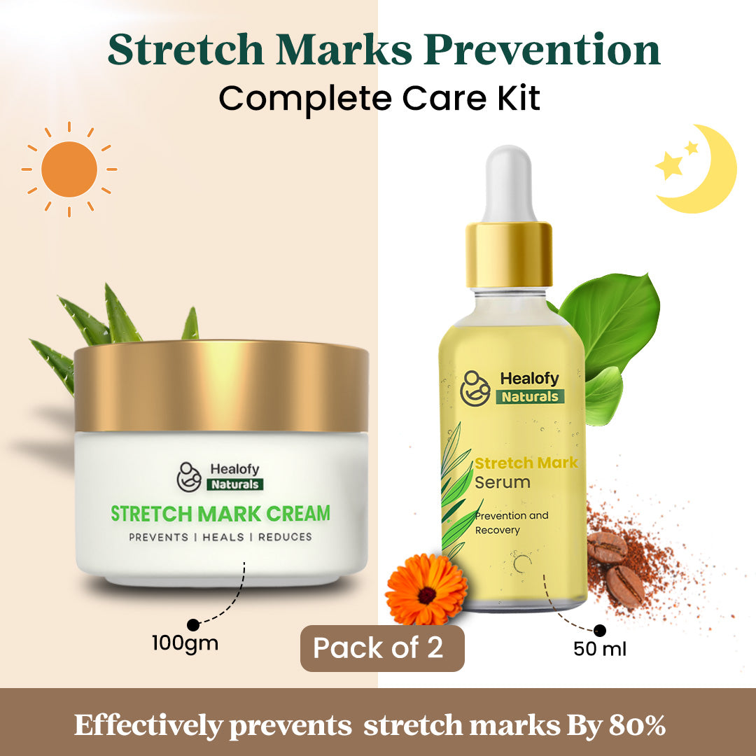Healofy Naturals Stretch Marks Cream, Pack Of 3