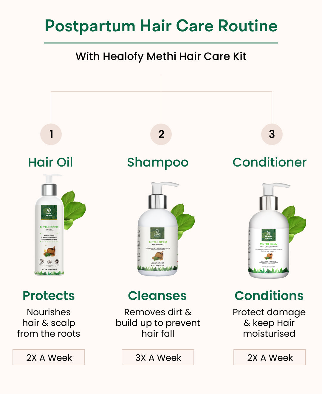Healofy Naturals Methi Seed Hair Shampoo.