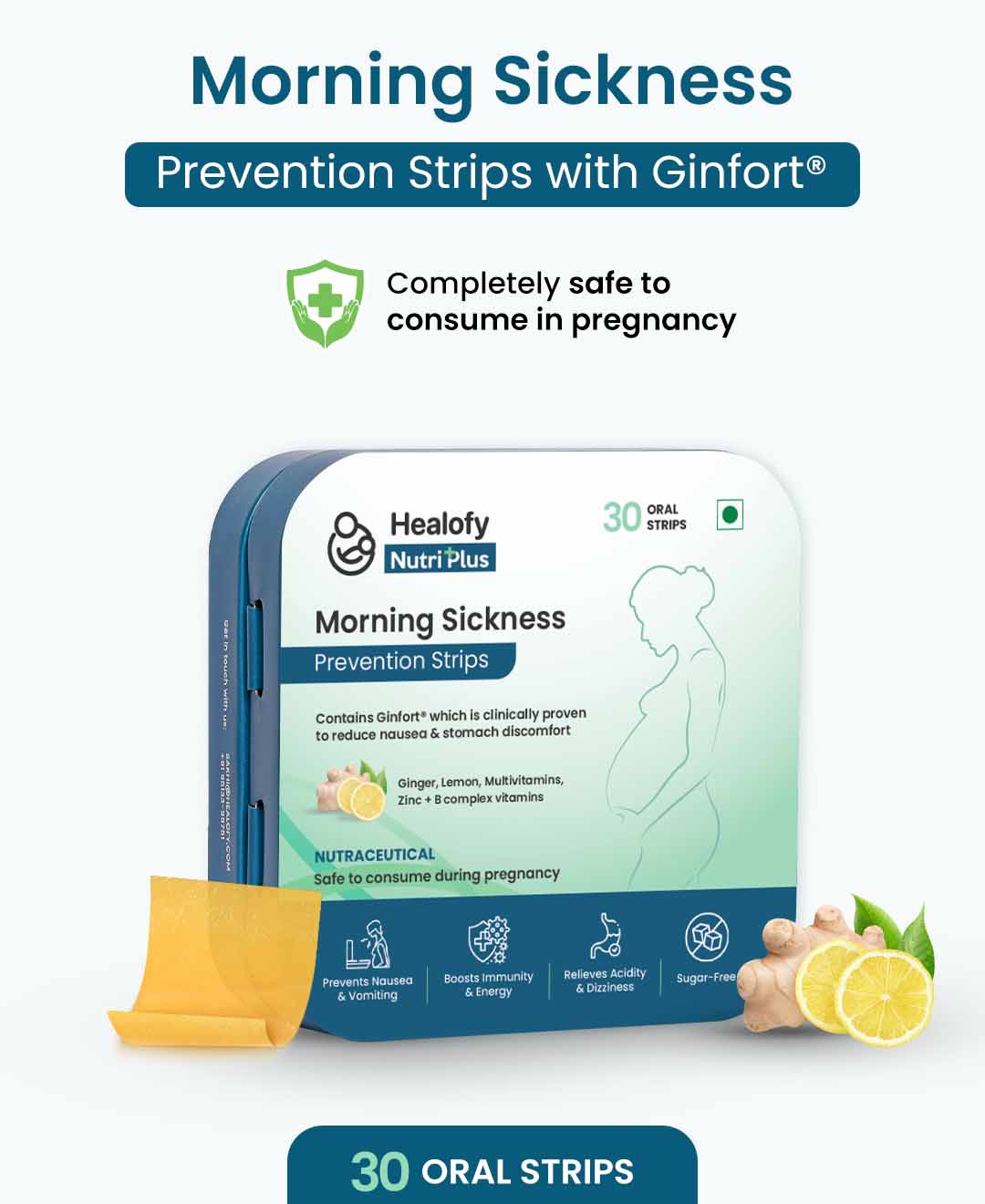 Healofy Nutriplus Morning Sickness Prevention Strips