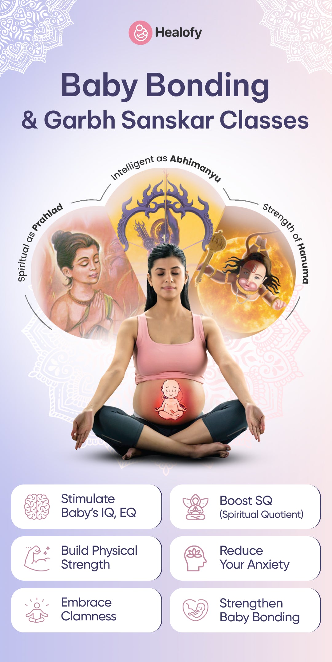 Baby Bonding & Garbh Sanskar Classes: Unlock Baby’s EQ, IQ, Physical & Spiritual Growth with a Unique Blend of Traditional and Modern Techniques Using Mantras, Music, Visualization, Affirmations & More