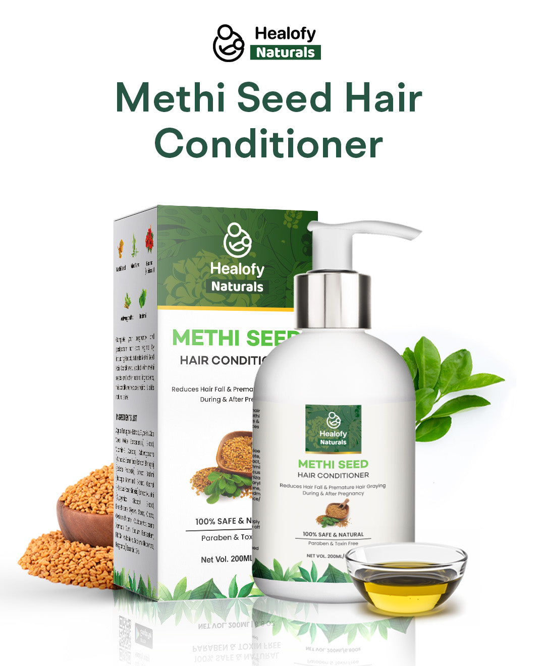 Healofy Naturals Methi Seed Hair Care Kit