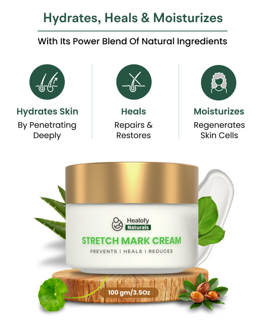 Healofy Naturals Stretch Marks Cream, Pack Of 2