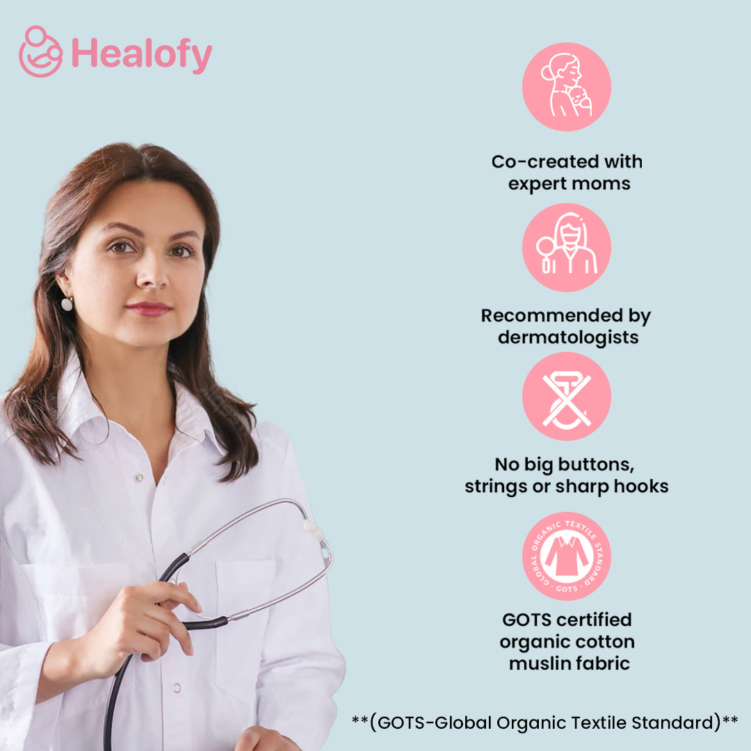 Organic Muslin Cotton Jhablas & Shorts - Pack of 2