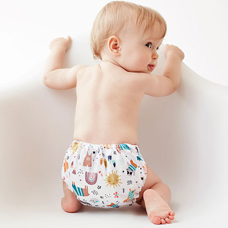 newborn baby printed diapers