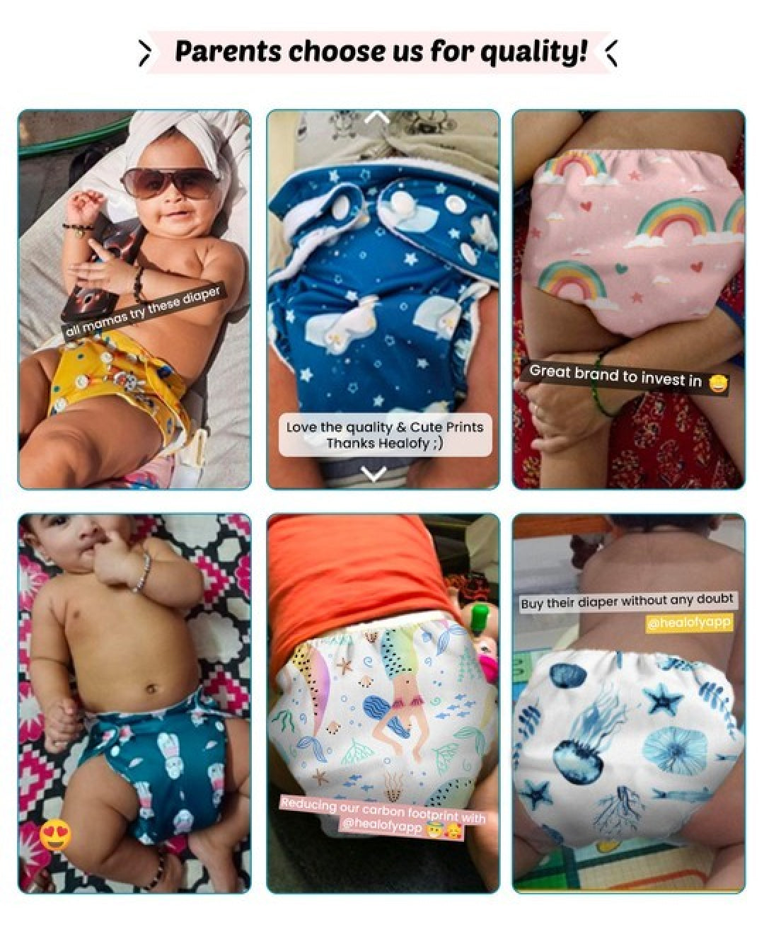 Buy 2 Washable Cloth Diapers Get 1 Free | With Inserts | Pack of 3