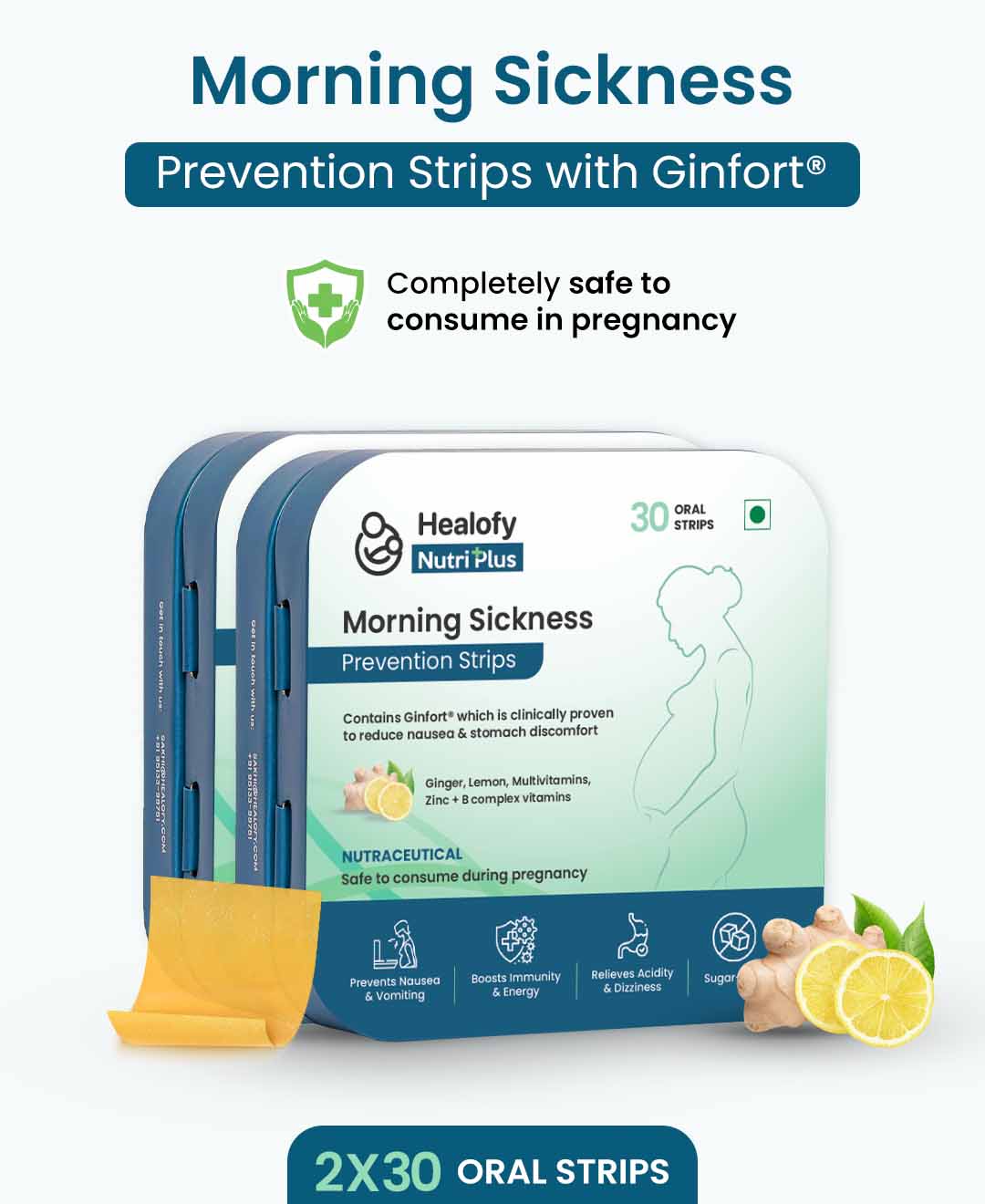 Healofy Nutriplus Morning Sickness Prevention Strips