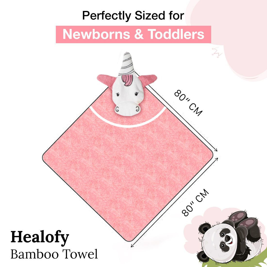 Bamboo Hooded Towel For Newborn, Baby Wrapper, Hooded Towel
