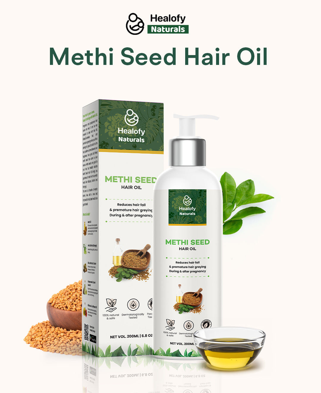 Healofy Naturals Methi Seed Hair Oil