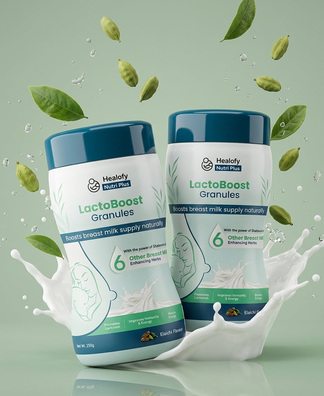 Healofy Nutri-Plus Lacto-Boost Granules (with Shatavari & 6 herbs) | Breastmilk Enhancer | Pack Of 2 For 30 Days