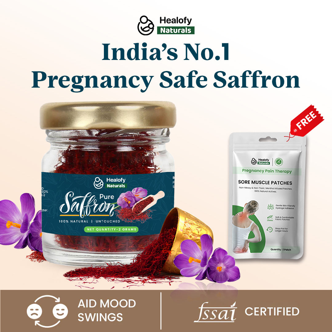 Premium Saffron For Pregnancy Wellness-2gms | Get FREE Pregnancy Pain Relief Patch