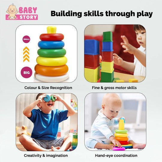 rings and cube toys for babies 