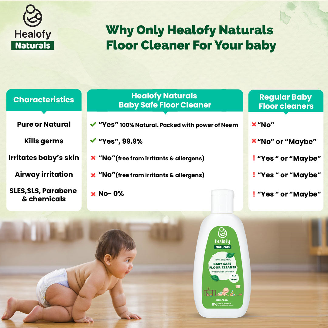 Safe Floor Cleaner For Babies & Pets - Umbel Organics