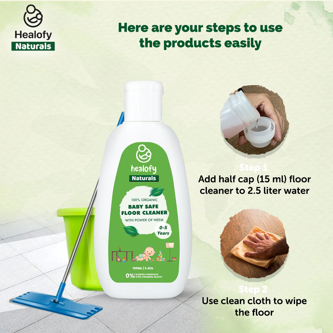 Safe Floor Cleaner For Babies & Pets - Umbel Organics